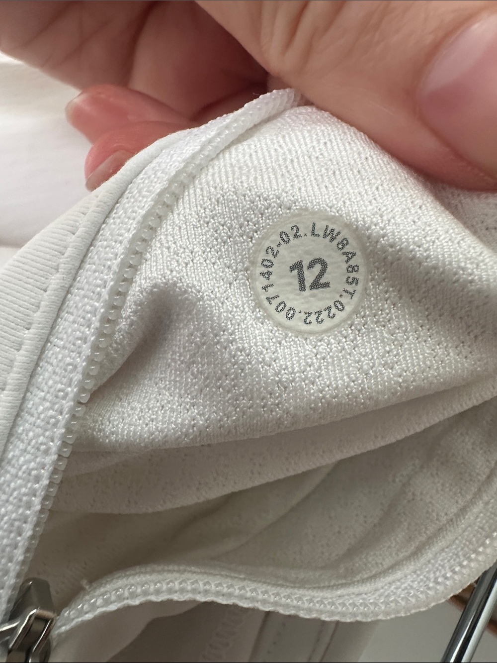 Lululemon Pace Rival Skirt White Classic Ruffles Tennis Running Yoga Size 12 - Picture 7 of 16